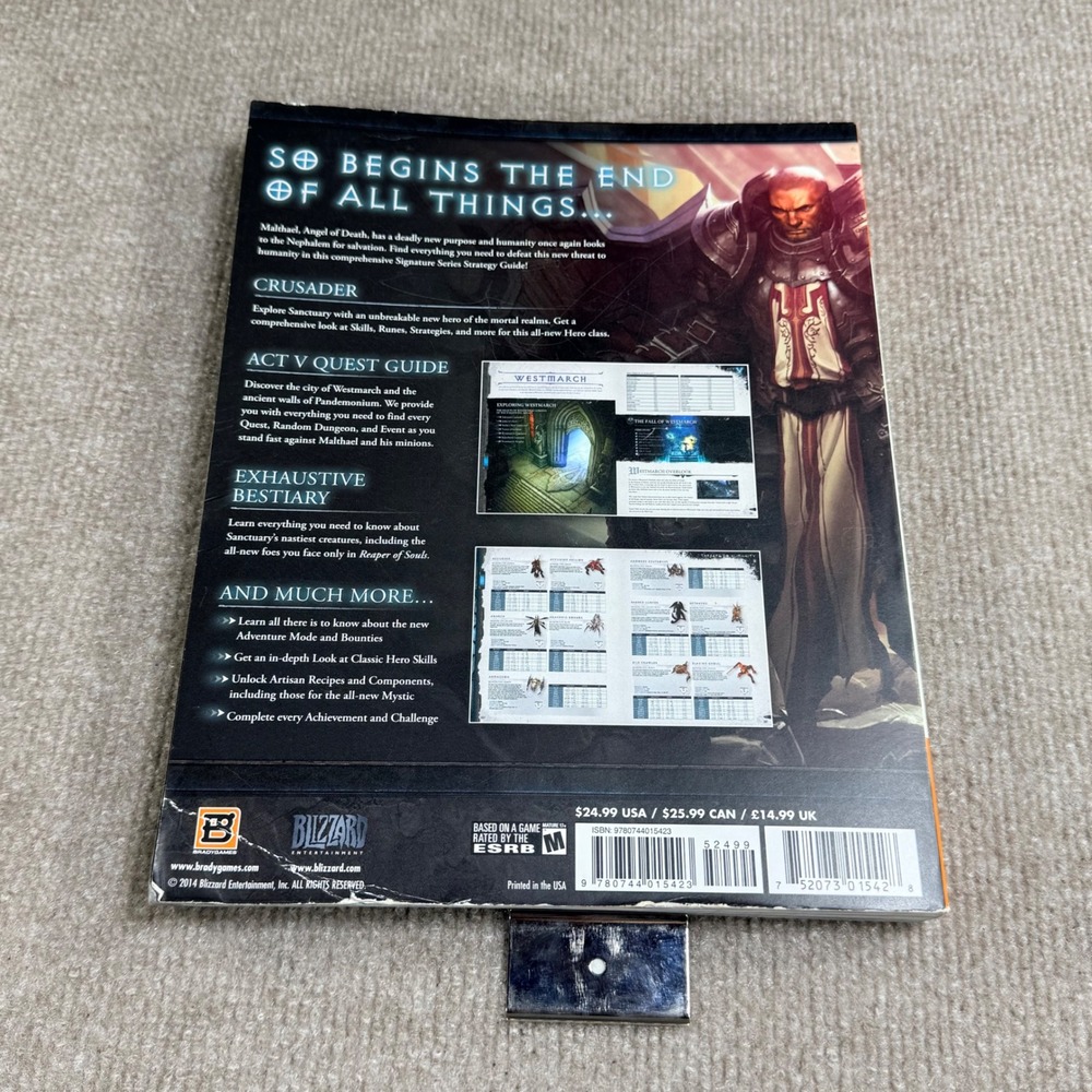 BradyGames Diablo III Reaper of Souls Signature Series Strategy Guide PC Mac - Picture 2 of 6